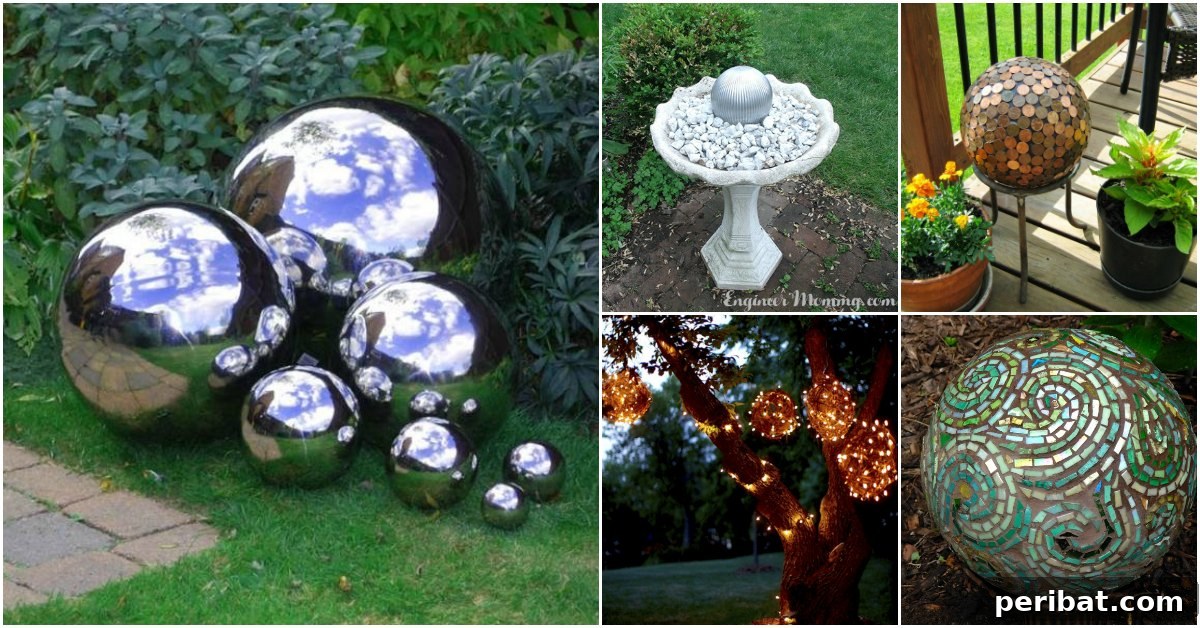10 Gorgeous DIY Gazing Balls To Decorate Your Garden