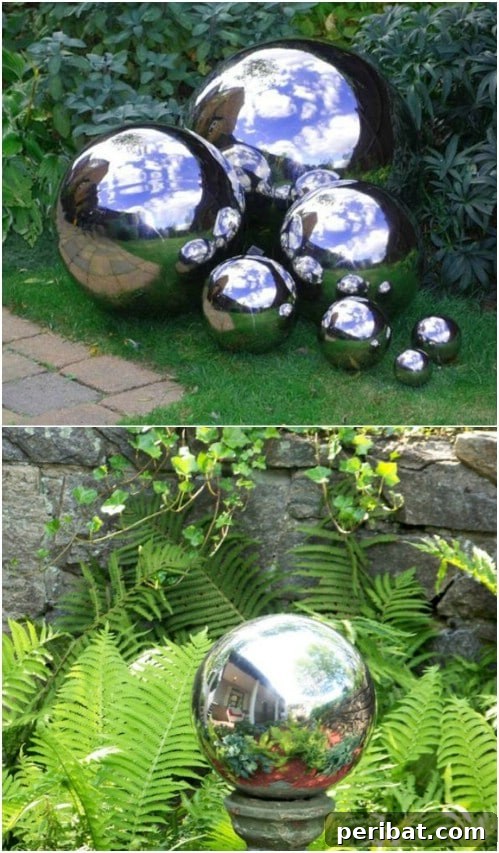 Easy DIY Mirrored Gazing Ball