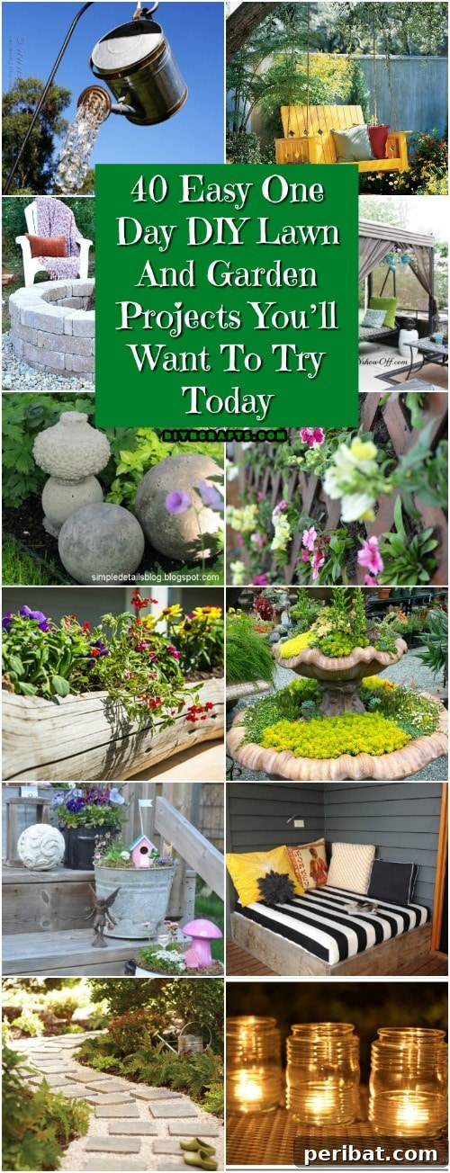 40 Easy One Day DIY Lawn And Garden Projects You’ll Want To Try Today