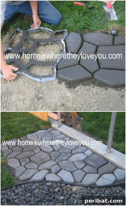 DIY Cobblestone Path