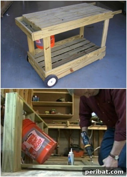 DIY Portable Potting Bench