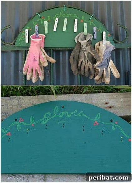 Quick And Simple Garden Glove Rack
