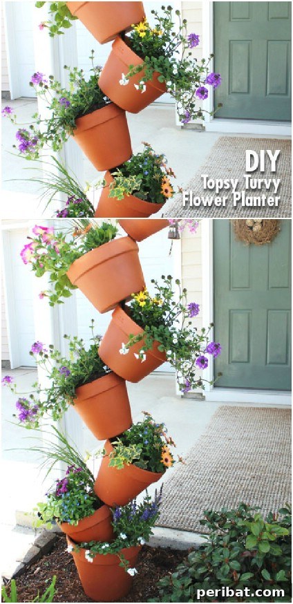 Whimsical Topsy Turvey Planter
