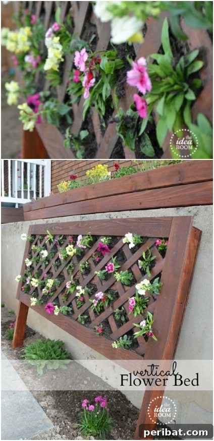 DIY Vertical Flower Bed