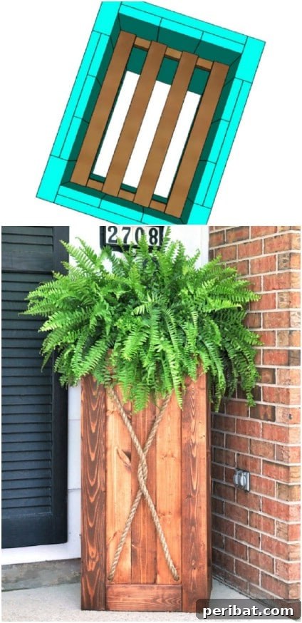 DIY Vertical Wooden Garden Planter
