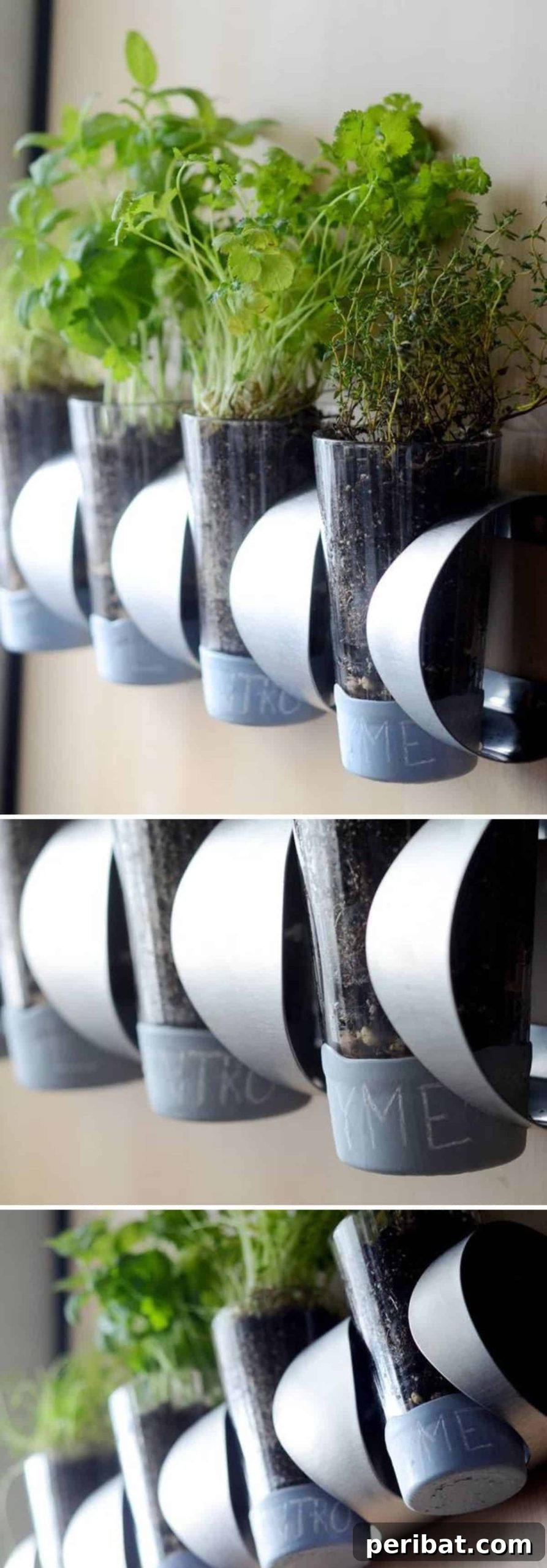Unlock Your Garden's Potential: 12 Genius IKEA Hacks 14 An IKEA Vurum wine rack cleverly repurposed into a vertical planter, showcasing galvanized buckets filled with an indoor herb garden, demonstrating a space-saving and stylish hack for growing plants on a wall or fence.