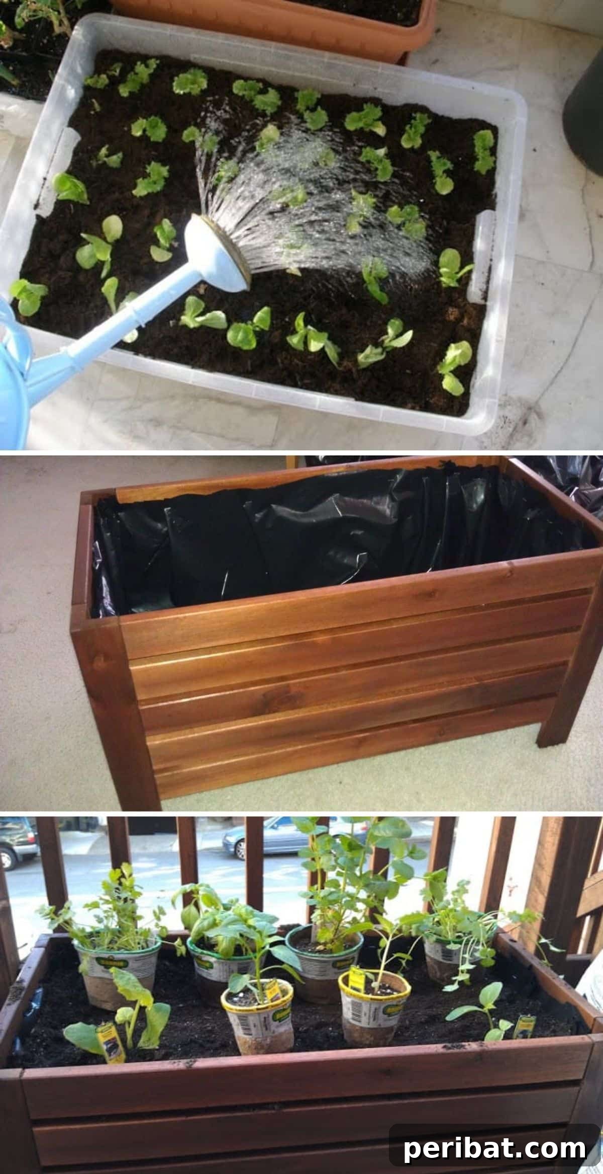 Unlock Your Garden's Potential: 12 Genius IKEA Hacks 9 An IKEA Applaro storage bench, skillfully transformed into a functional planter, demonstrating a clever repurposing hack that combines seating with a robust planting area, ideal for container gardening or small outdoor spaces.