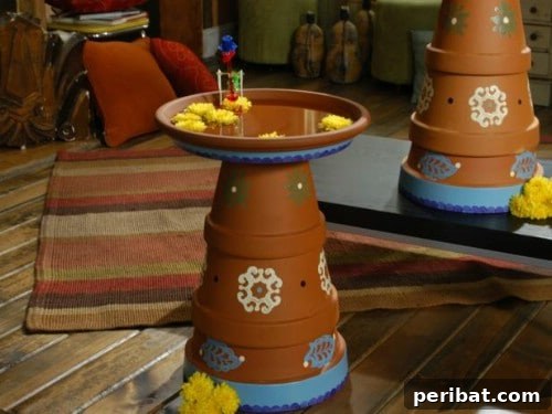 Easy DIY Single Terra Cotta Pot Bird Bath