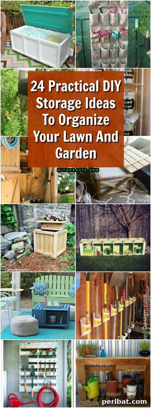 24 Practical DIY Storage Ideas To Organize Your Lawn And Garden