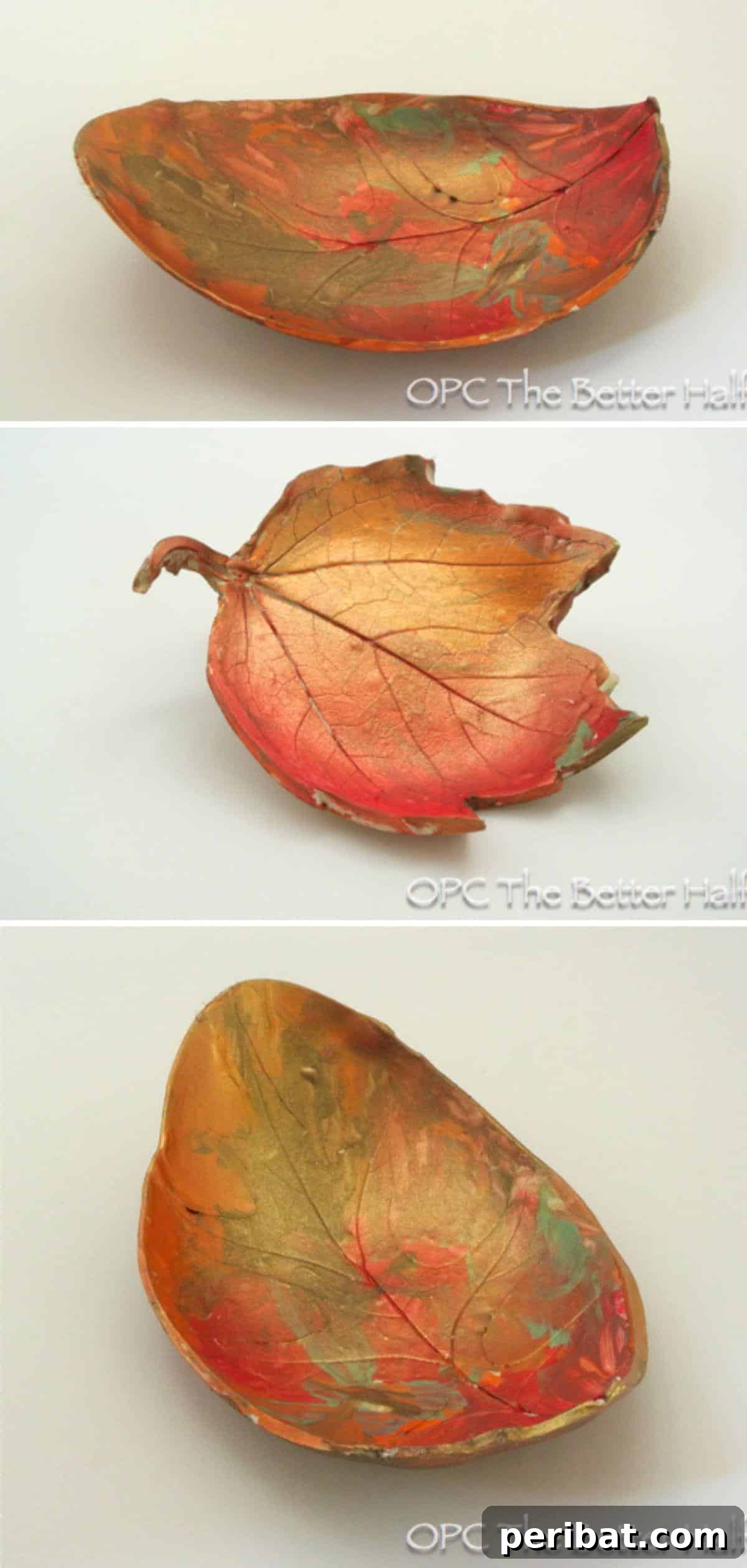 Autumn's Bounty: Creative Leaf Crafts for Young Explorers 12 Autumn Leaf Bowls, decorative bowls formed from fall leaves and clay.