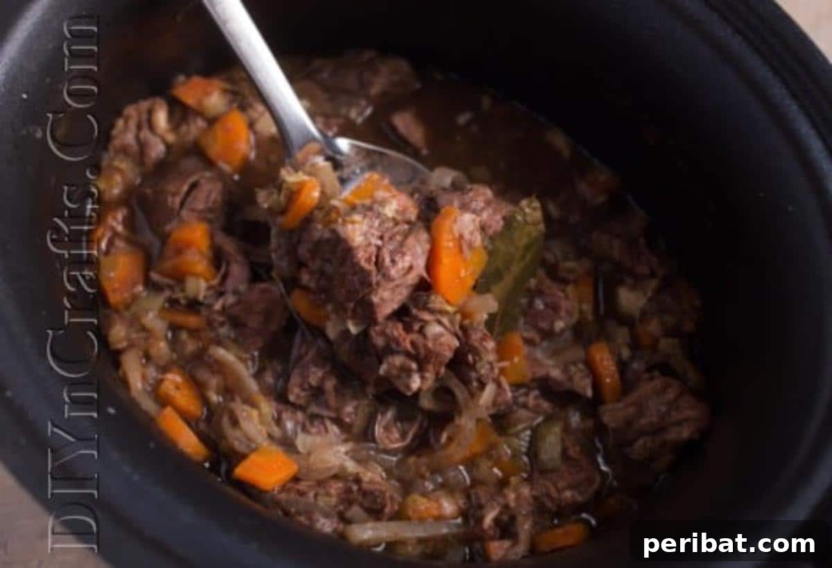 Hearty Slow Cooker Beef Stew 5 Beed Stew Finished recipe