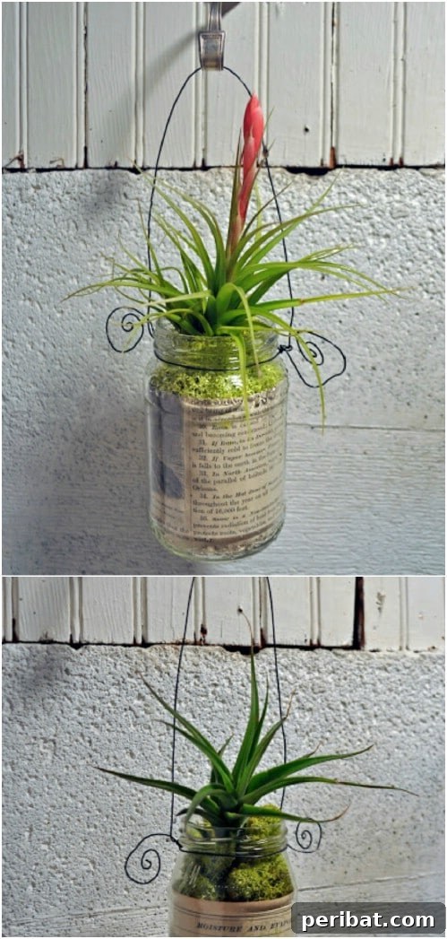 Simple, Stylish DIY Hanging Planters to Transform Your Space 17 DIY Mason Jar Hanging Planter with Wire or Twine