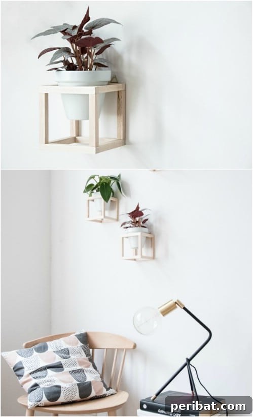 Simple, Stylish DIY Hanging Planters to Transform Your Space 8 DIY Wooden Hanging Wall Planters for Succulents