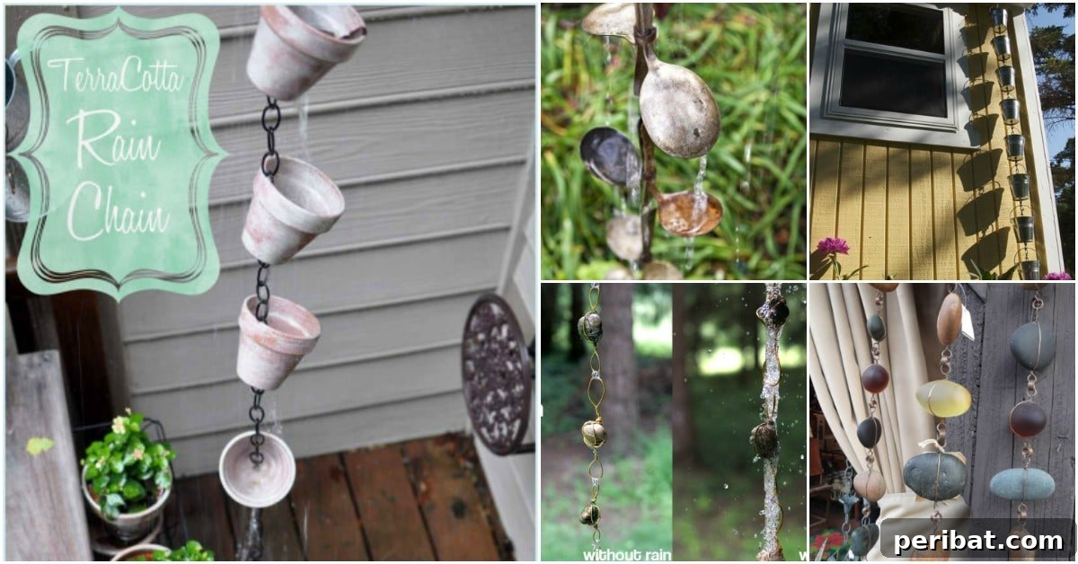 15 Brilliant DIY Rain Chains: Turn Downspouts into Delightful Water Features 2 Discover 15 Simple DIY Rain Chains That Add Dramatic Flair To Your Outdoors