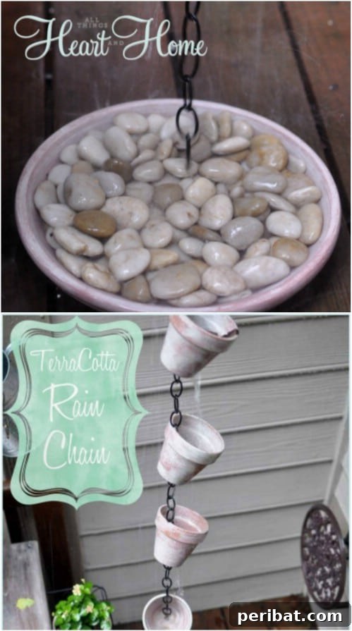 15 Brilliant DIY Rain Chains: Turn Downspouts into Delightful Water Features 15 Classic DIY Terra Cotta Rain Chain