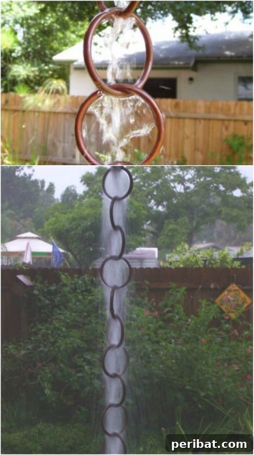 15 Brilliant DIY Rain Chains: Turn Downspouts into Delightful Water Features 8 Craft Your Own DIY Copper Ring Rain Chain