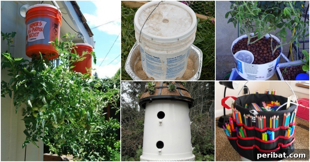 Creative uses for five-gallon buckets, DIY projects