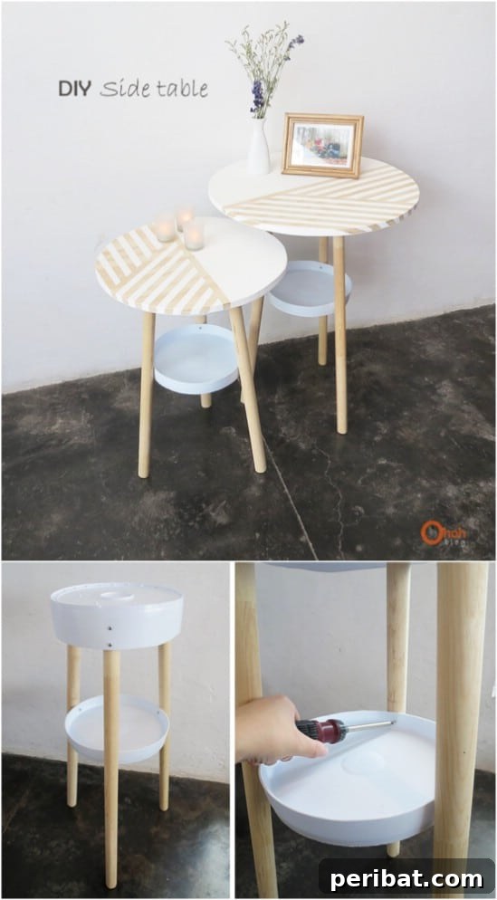 Upcycled Bucket Side Tables