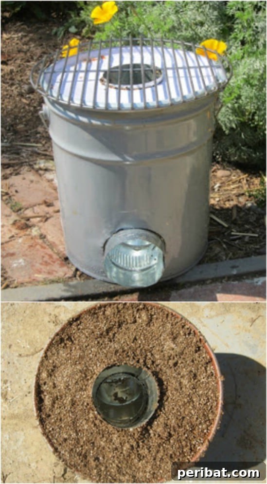 DIY Upcycled Bucket Rocket Stove