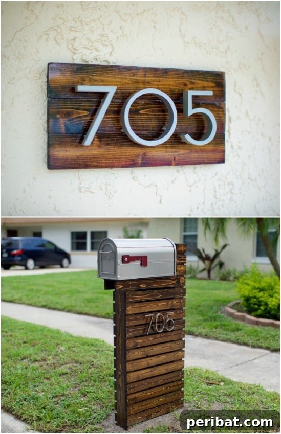 Contemporary DIY Modern Mailbox Design
