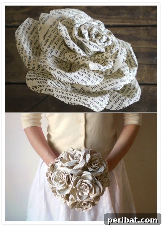 From Pages to Petals: 10 Simple DIY Rose Tutorials 5 DIY Ribbon Book Page Roses