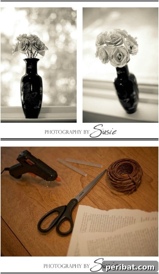 From Pages to Petals: 10 Simple DIY Rose Tutorials 6 Easy DIY Sheet Music Paper Roses