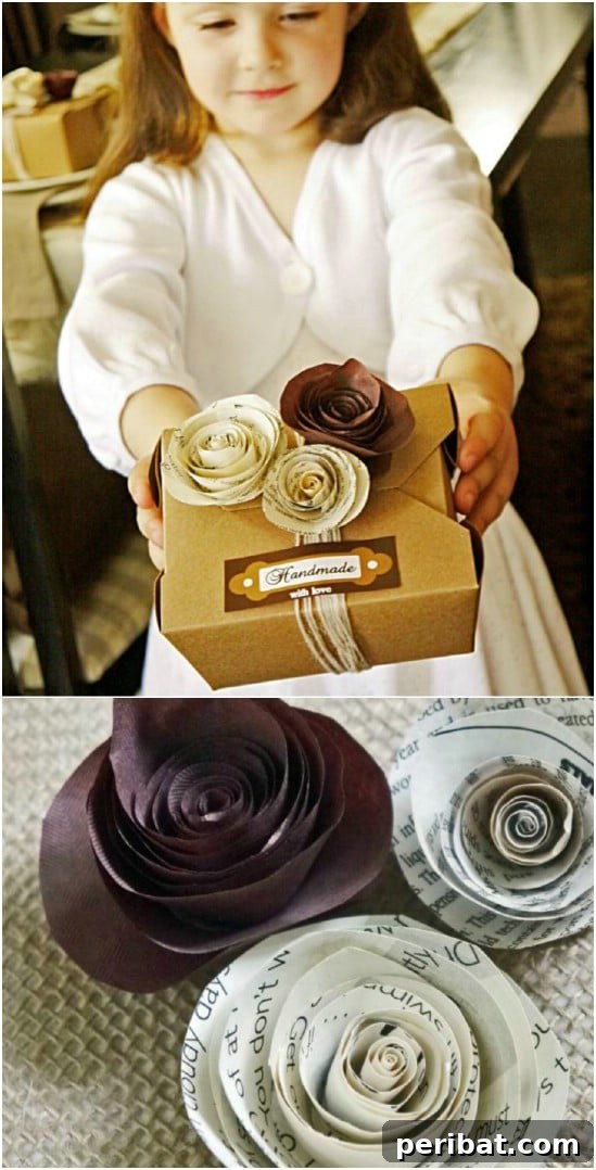 From Pages to Petals: 10 Simple DIY Rose Tutorials 8 Decorative Rolled Book Paper Roses