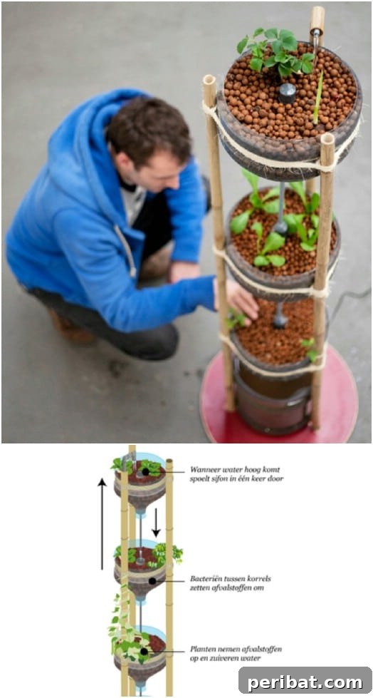 DIY Vertical Gardens: Simple Projects for Any Space 13 DIY Mini Aquaponics Tower Garden