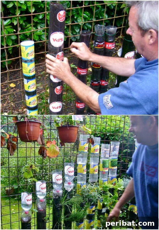 DIY Vertical Gardens: Simple Projects for Any Space 4 Upcycled Plastic Bottle Tower Garden