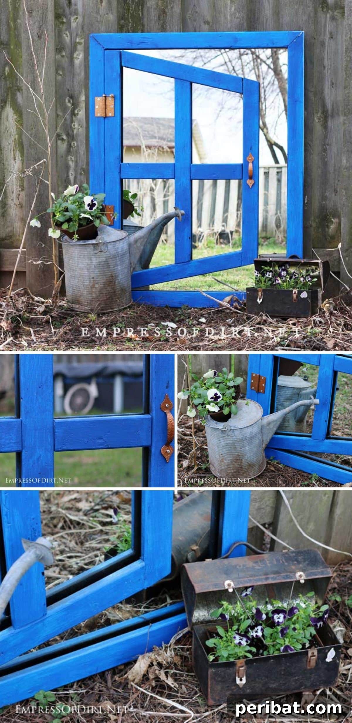 Smart DIY Solutions for Small Backyard Style 12 DIY Optical Illusion Garden Mirrors, creating a perception of greater depth and space in a small garden.