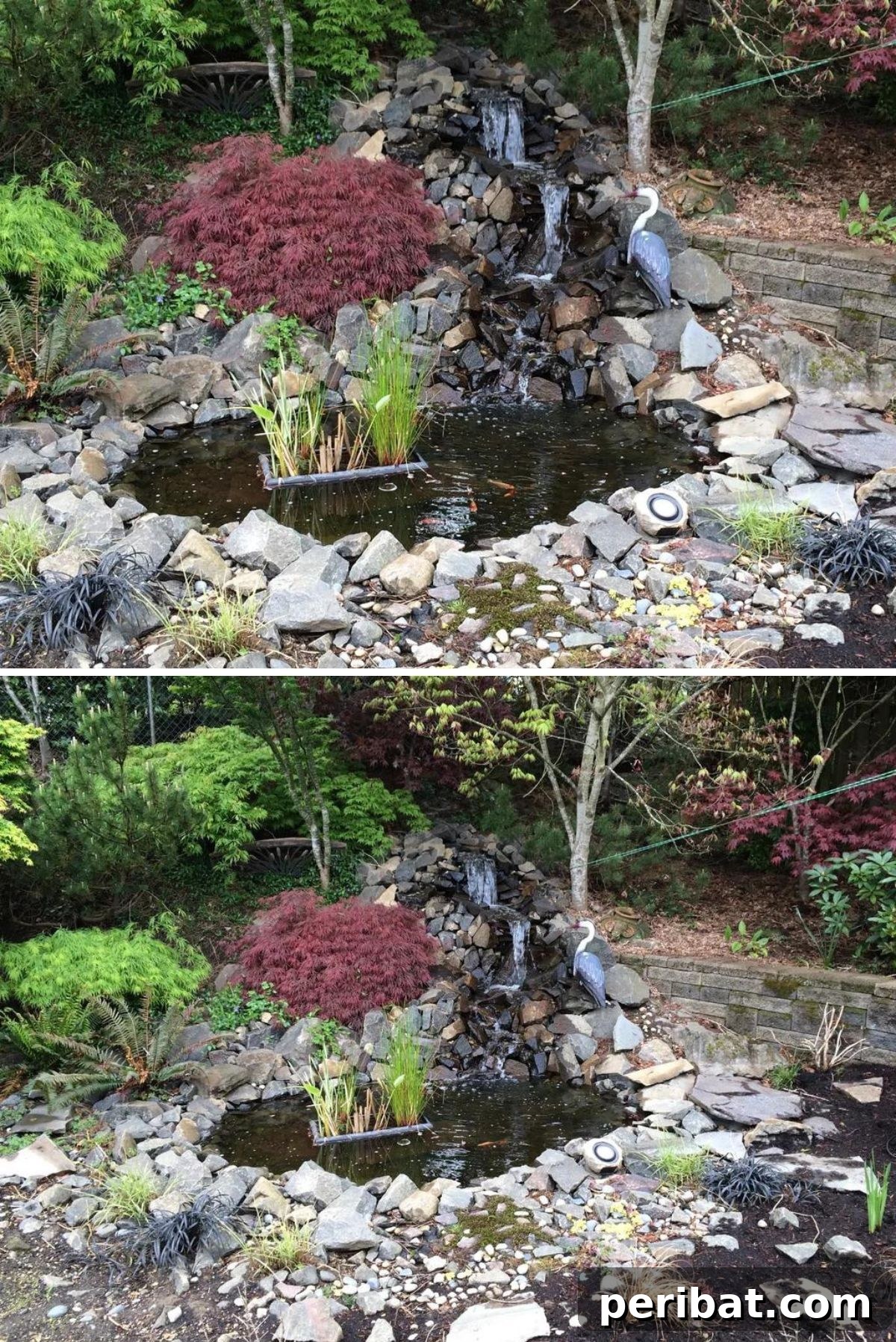 Smart DIY Solutions for Small Backyard Style 3 DIY Backyard Pond And Waterfall offering a peaceful water feature for small spaces.
