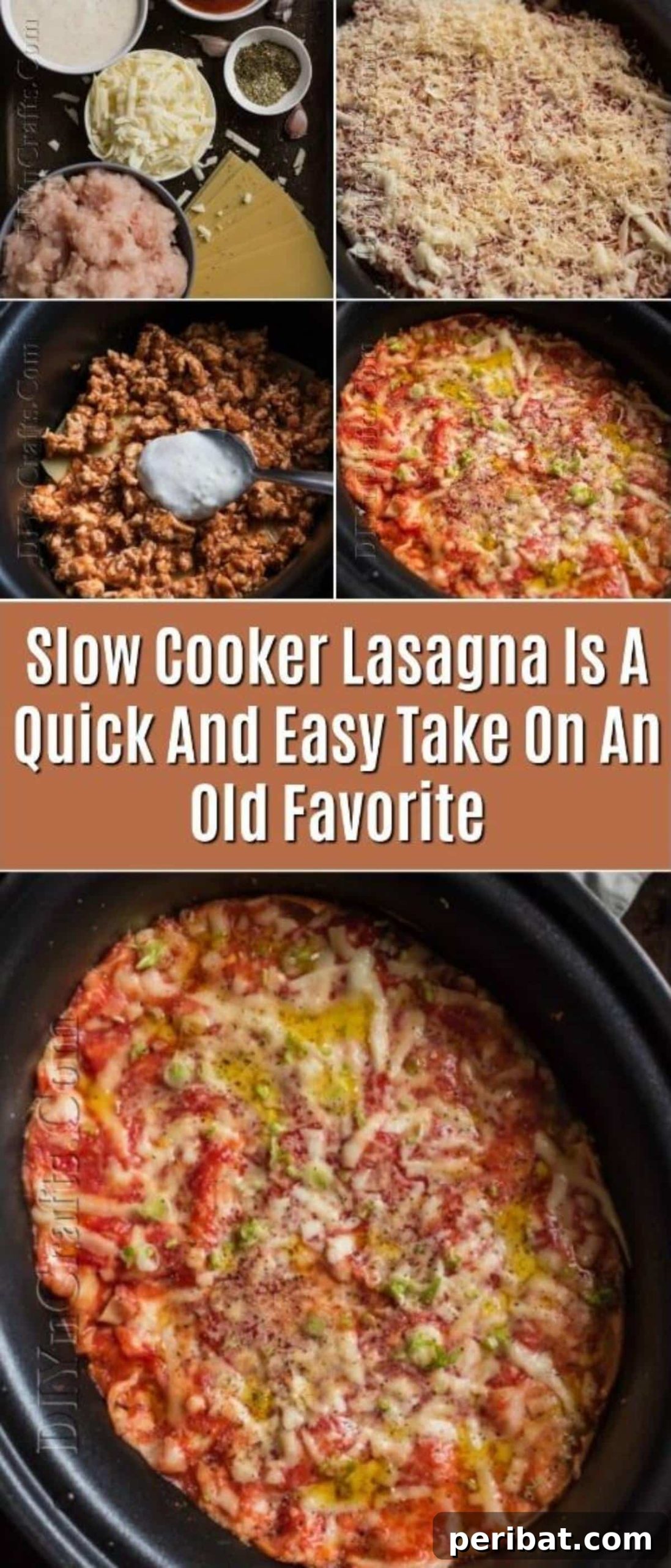 Slow Cooker Lasagna: Classic Flavor, Zero Fuss 2 Delicious Slow Cooker Lasagna served on a plate, ready to eat.