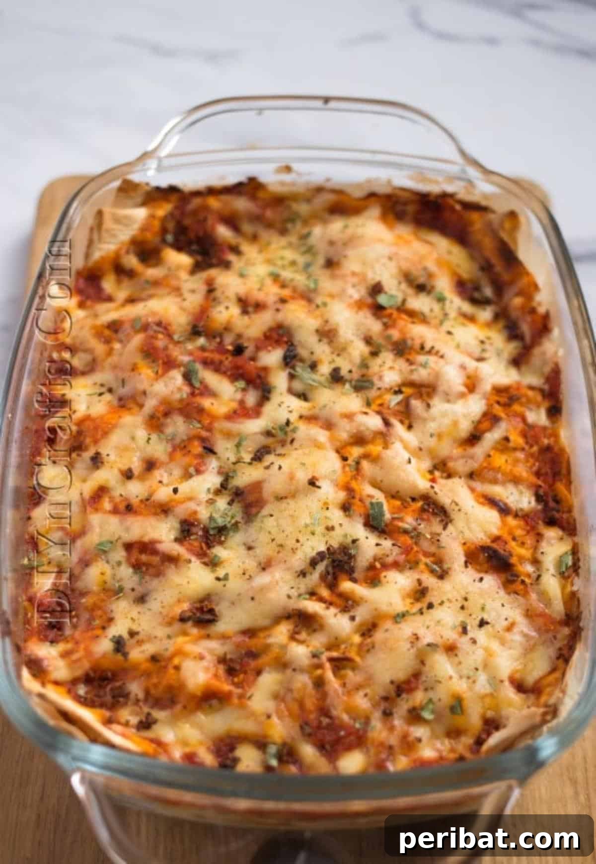 Finished Chicken Enchilada Casserole