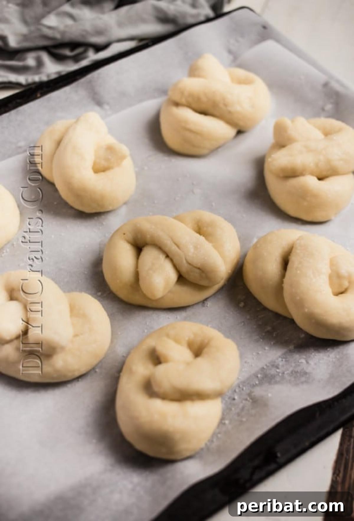 Game Day Pretzels No Stadium Required 7 Pressing the twisted ends onto the bottom curve of the pretzel