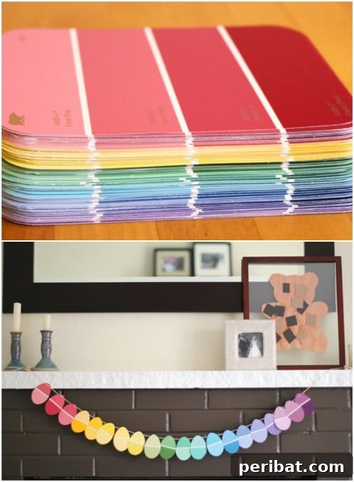 Paint Sample Easter Garland