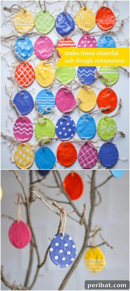 Easy DIY Salt Dough Egg Ornaments