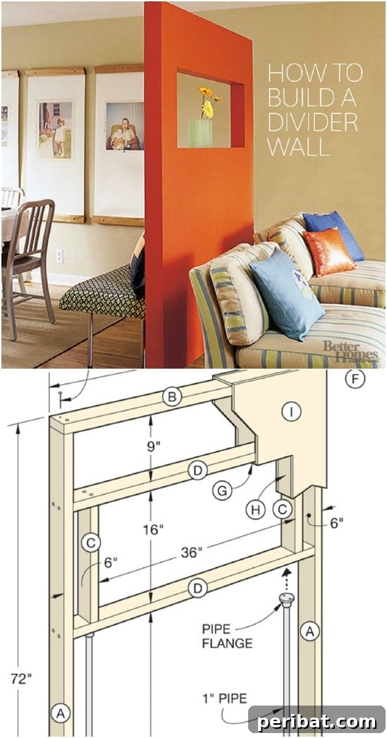 Maximize Your Home with 30 Brilliant DIY Room Dividers 17 DIY Freestanding Window Box Wall
