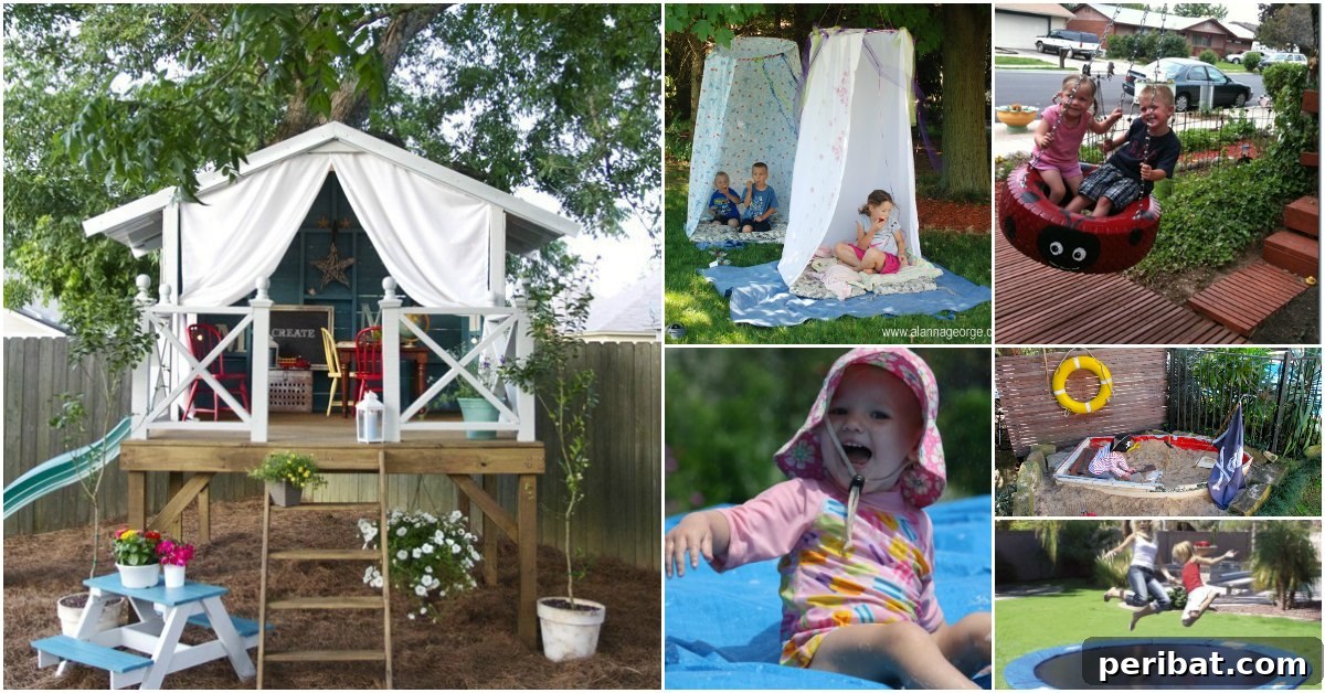 30 DIY Outdoor Play Zones for Unforgettable Summer Fun 2 kids playground diy