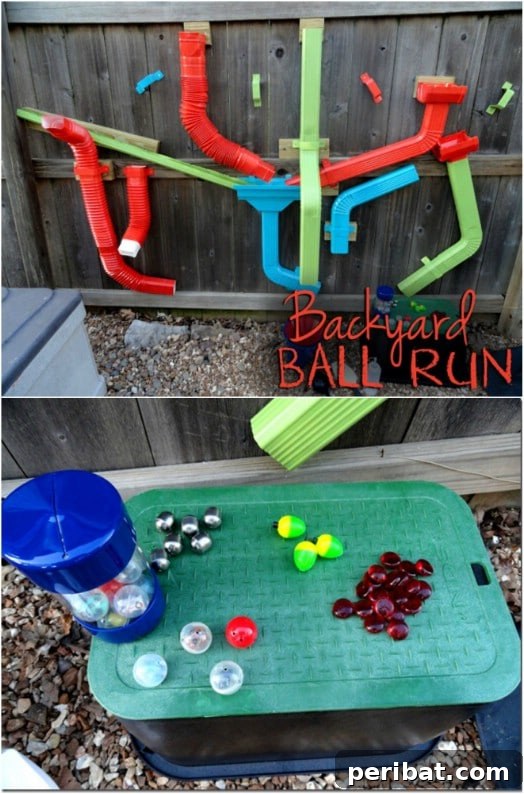 30 DIY Outdoor Play Zones for Unforgettable Summer Fun 3 DIY Backyard Ball Run