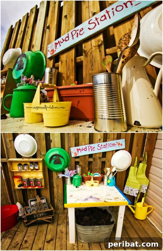30 DIY Outdoor Play Zones for Unforgettable Summer Fun 21 Cute DIY Mud Pie Station