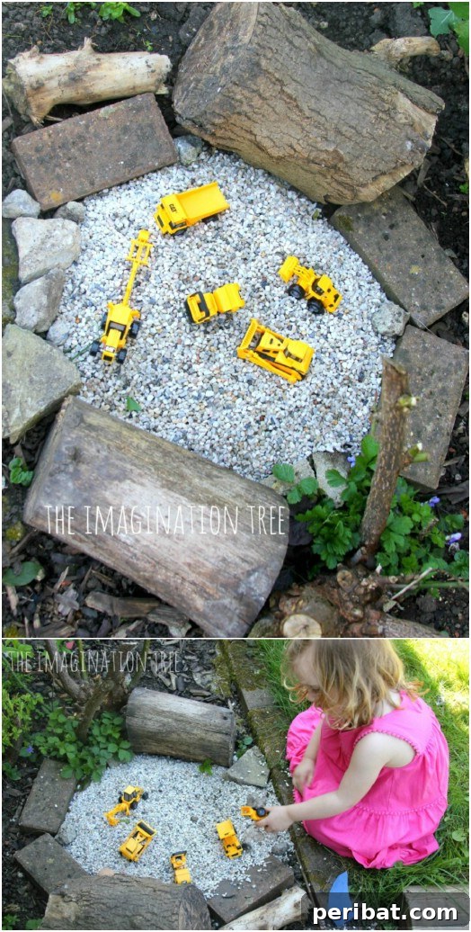 30 DIY Outdoor Play Zones for Unforgettable Summer Fun 6 DIY Construction Site Gravel Pit