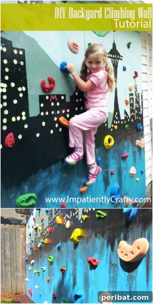 30 DIY Outdoor Play Zones for Unforgettable Summer Fun 7 DIY Backyard Climbing Wall