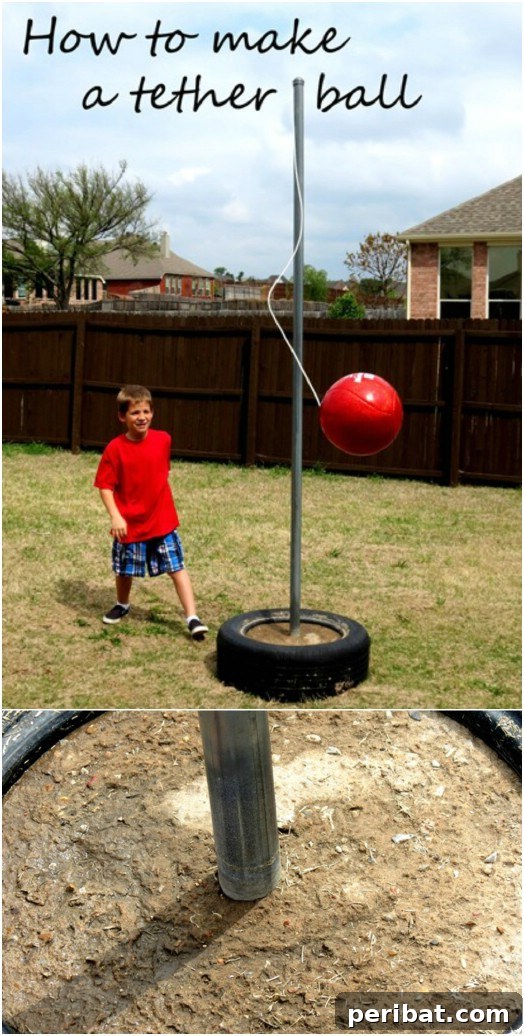 30 DIY Outdoor Play Zones for Unforgettable Summer Fun 10 DIY Tetherball