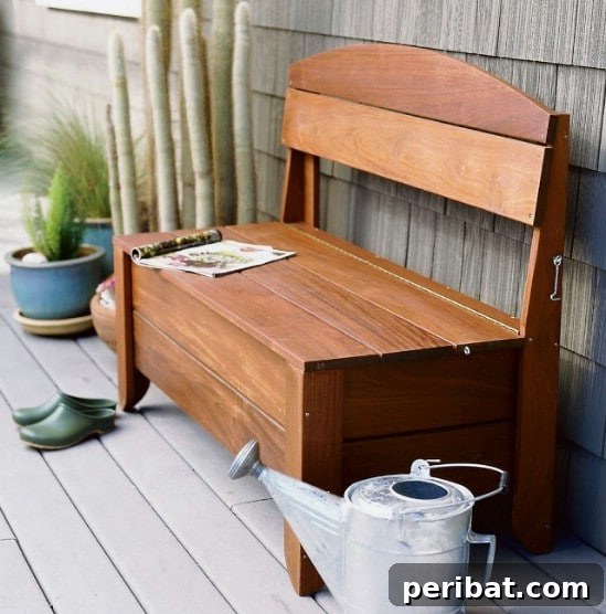 Clever DIY Hose Organizers to Neaten Your Outdoor Space 4 Simple DIY Hose Storage Bench