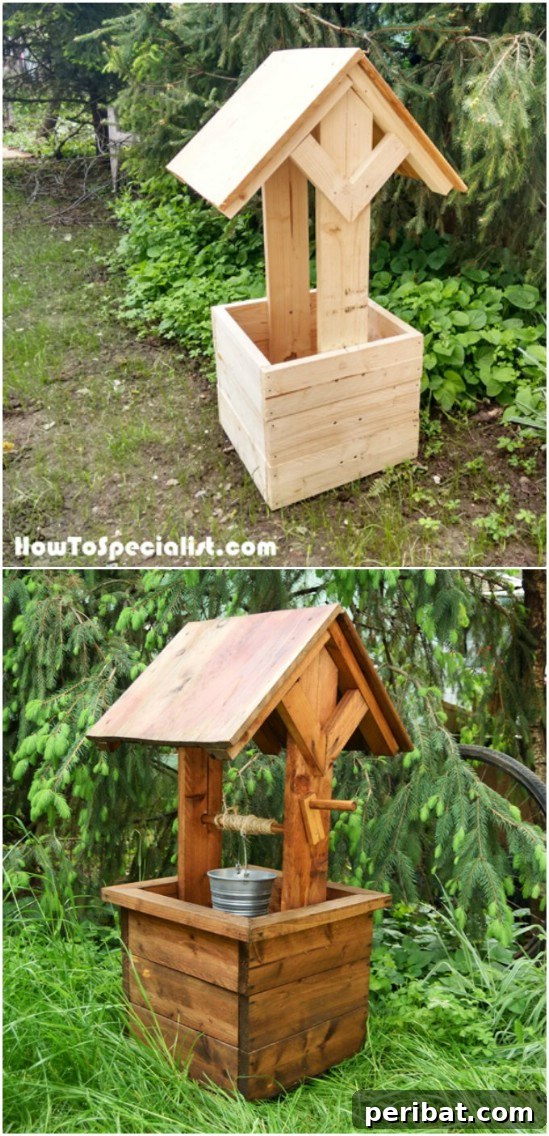DIY Wishing Well Planter for Small Spaces