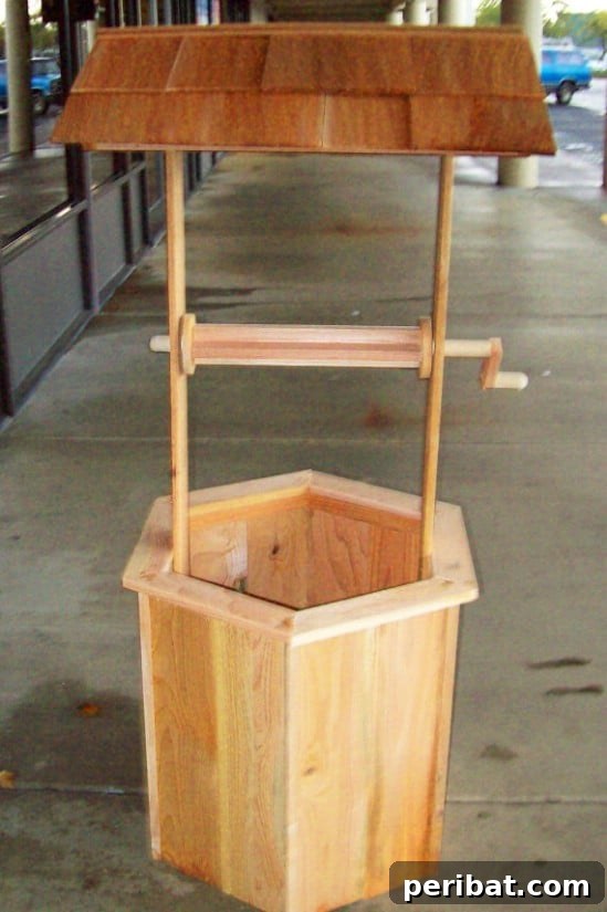 Five Foot Cedar Wishing Well DIY Kit