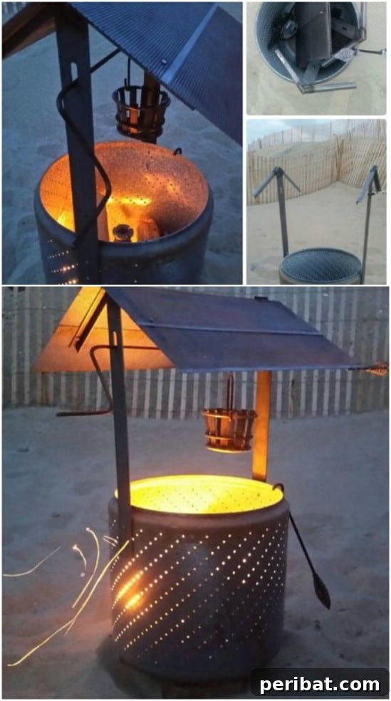 DIY Wishing Well Burn Barrel or Firepit