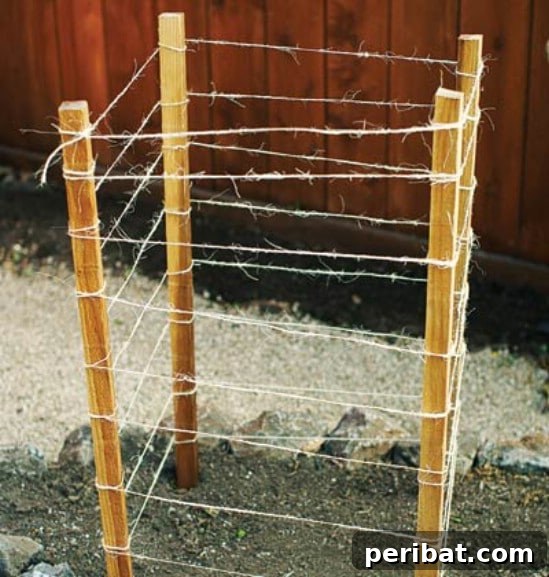 15 Must-Have DIY Plant Supports and Cages for Your Summer Garden 11 Easy DIY Stake And Twine Plant Cage