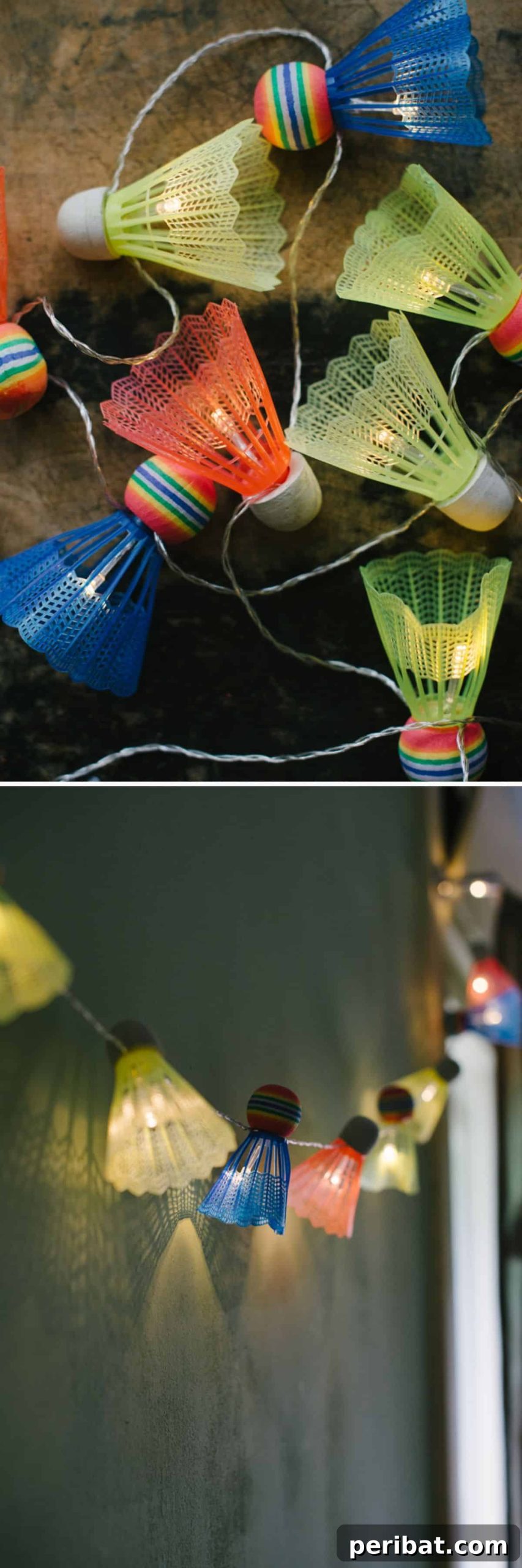 Craft a Luminous Landscape: 20 DIY Garden Lighting Ideas 13 Cute DIY Shuttlecock Garden Lights