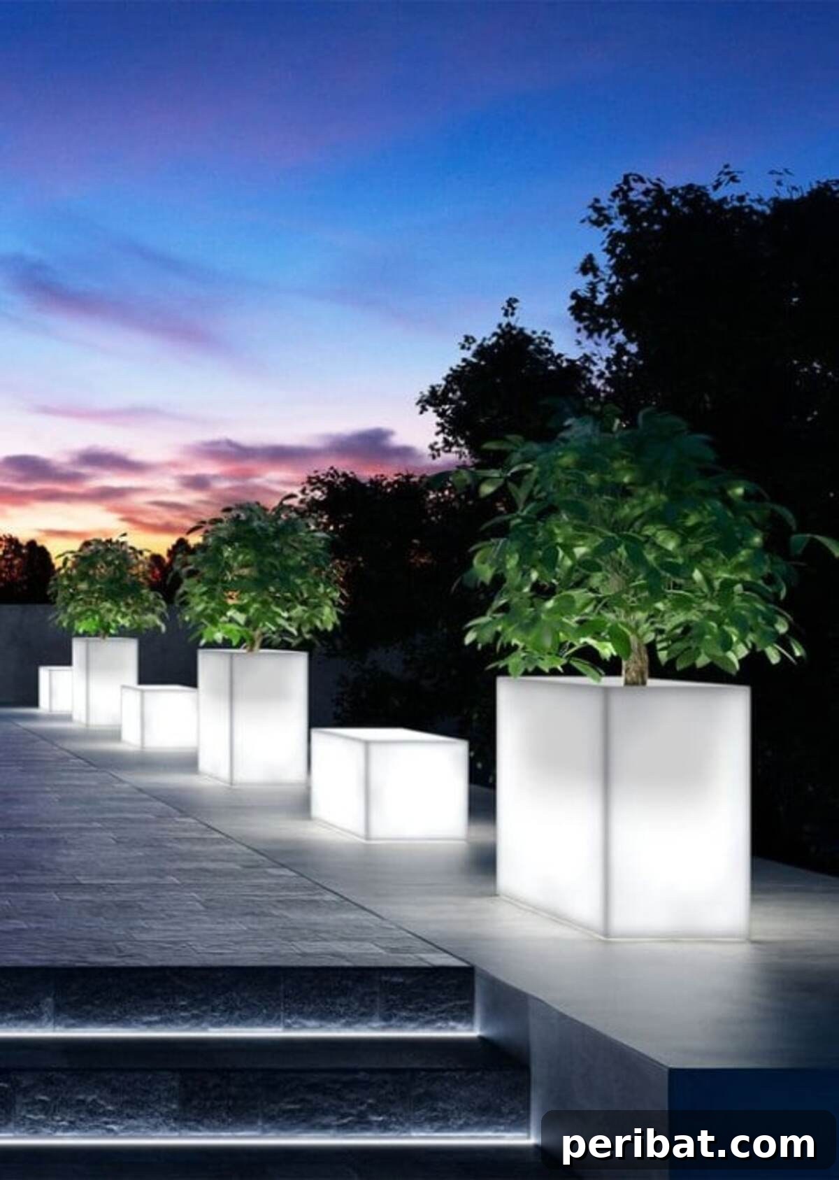 Craft a Luminous Landscape: 20 DIY Garden Lighting Ideas 6 DIY Glow In The Dark Square Planters